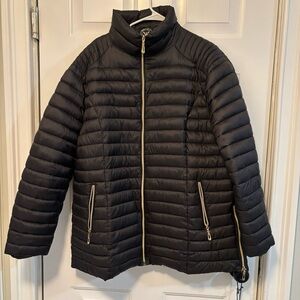 Puffer Jacket black, women Coat size 3X measure like a 2x Brand: White Mark
